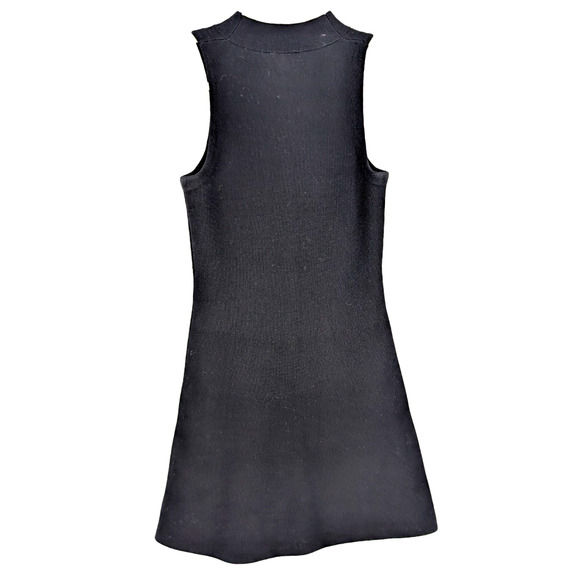 Theory Ineeta Black Classic Milano Knit Wool High Neck Dress Minimalist Small - Picture 6 of 11